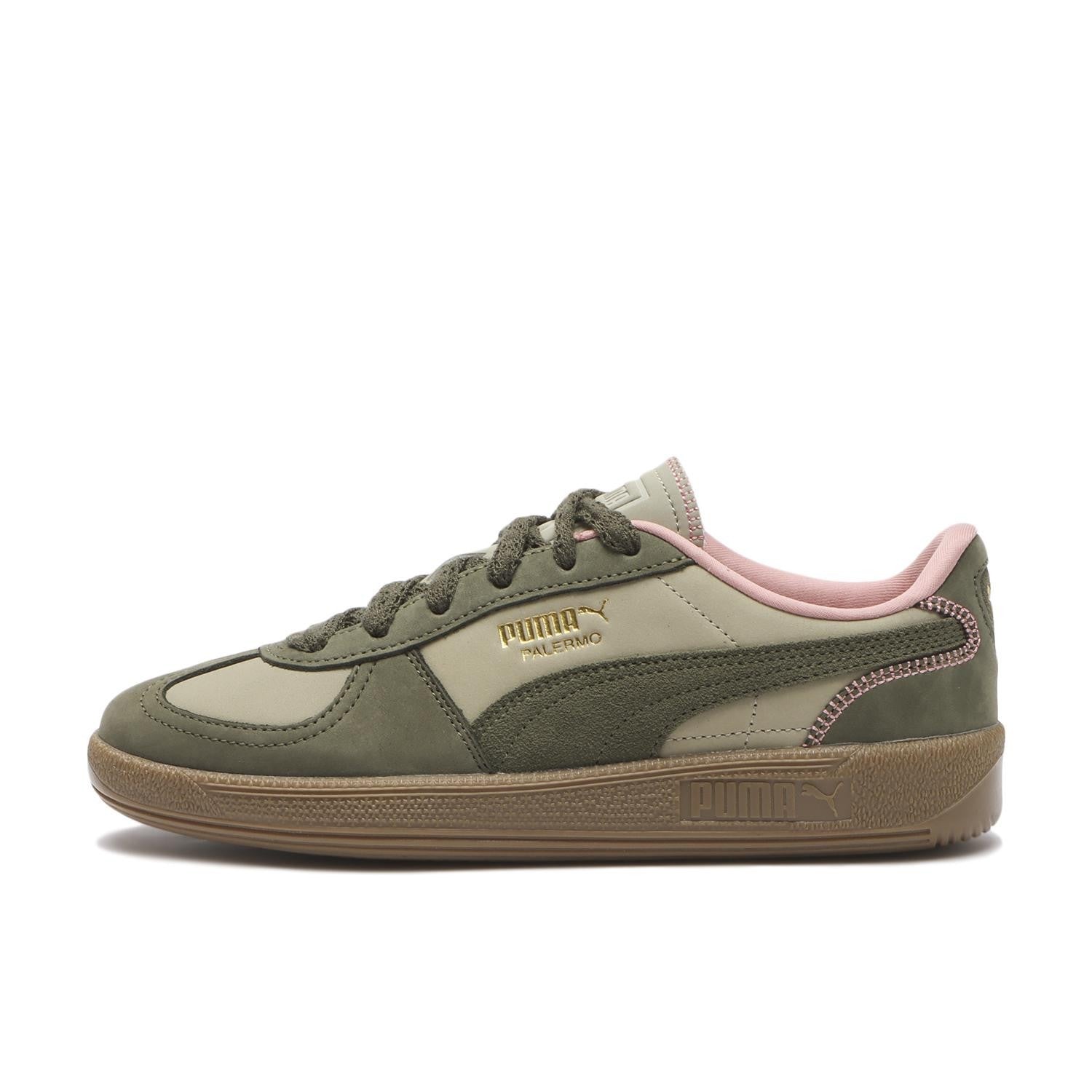405493-01 Puma PALERMO LUX WNS "PEBBLE GRAY-LODEN GREEN-GUM" (Men's)