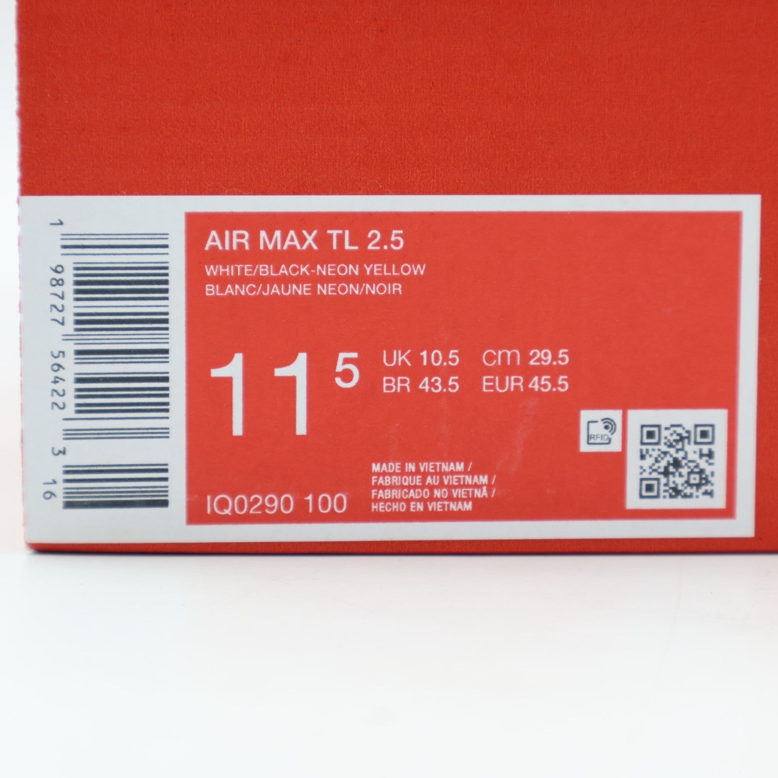 IQ0290-100 Nike Air Max TL 2.5 White Neon Yellow (Men's)