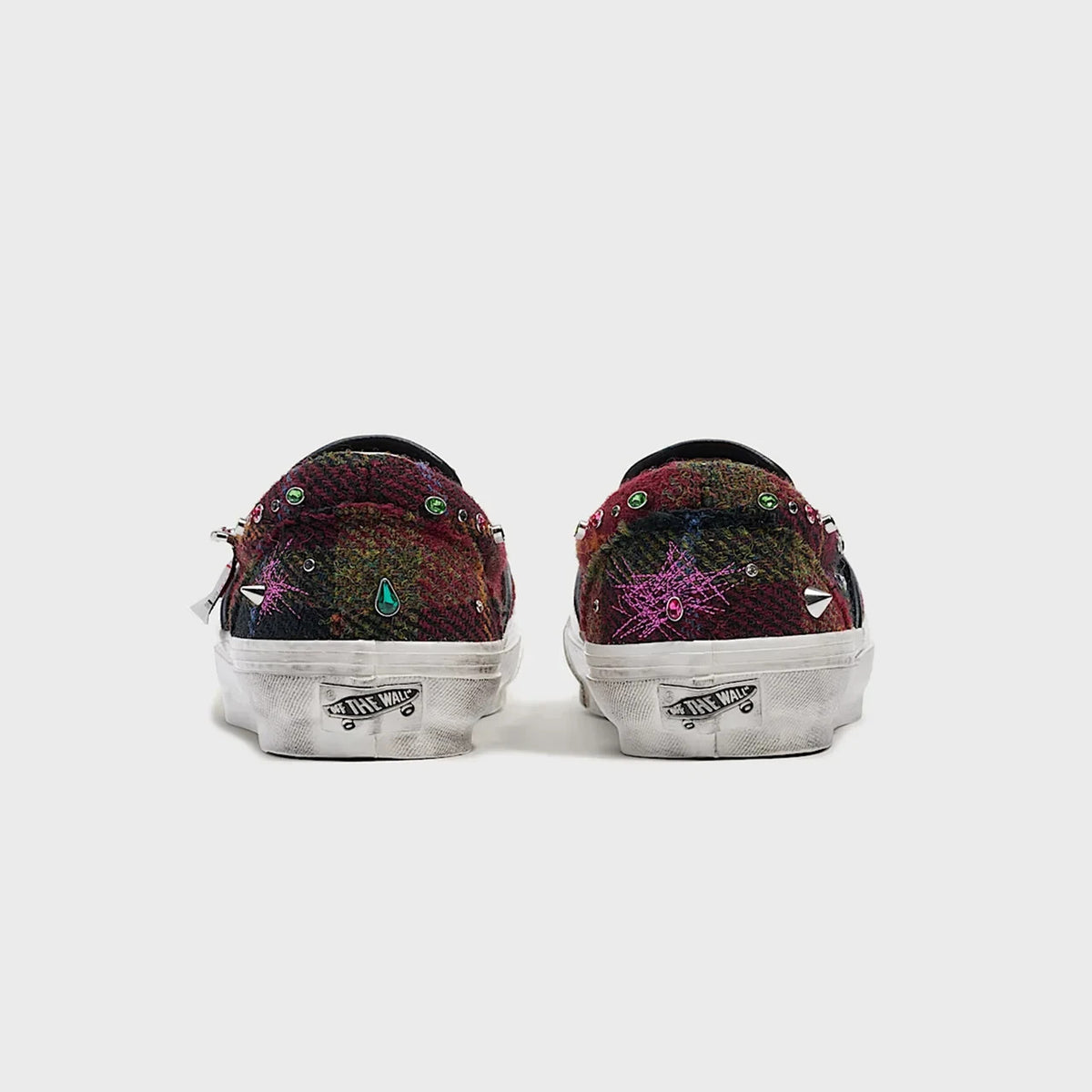 VN000E96BJN Harris Tweed Ã Vans Premium Classic Slip-On "Tweed Red/Blue" (Men's)