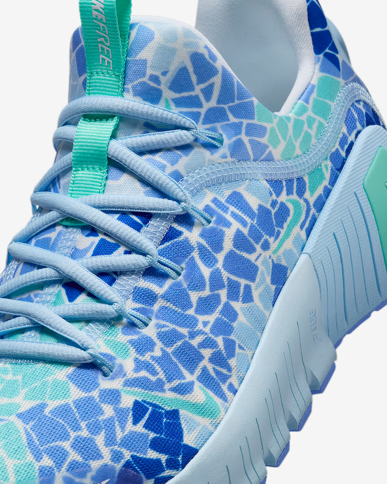 IB6902-400 Nike Free Metcon 6 AMP Ice Blue Royal Pulse Racer Blue White (Women's