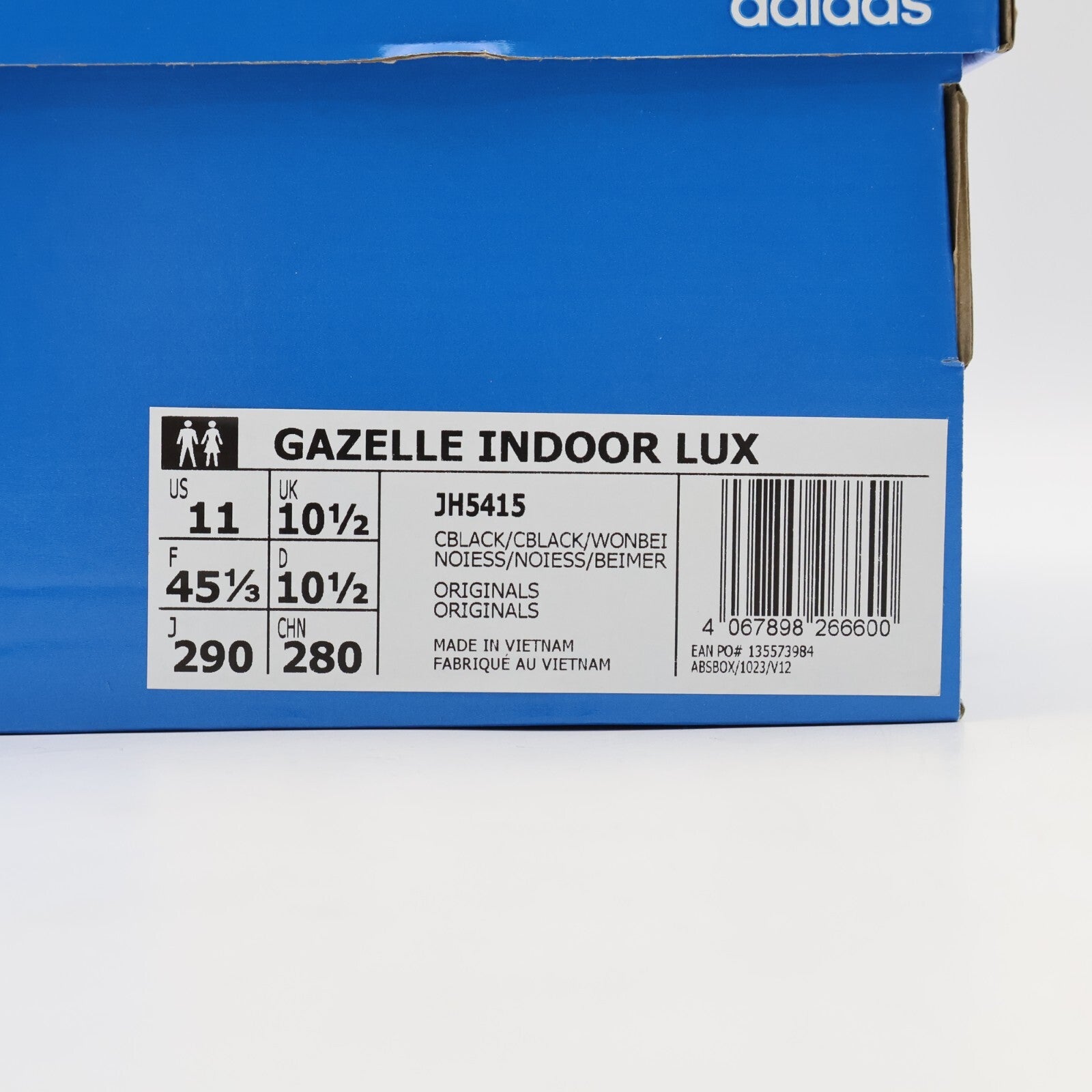 JH5415 adidas Originals Gazelle Indoor LUX Core Black Wonder Beige (Men's)