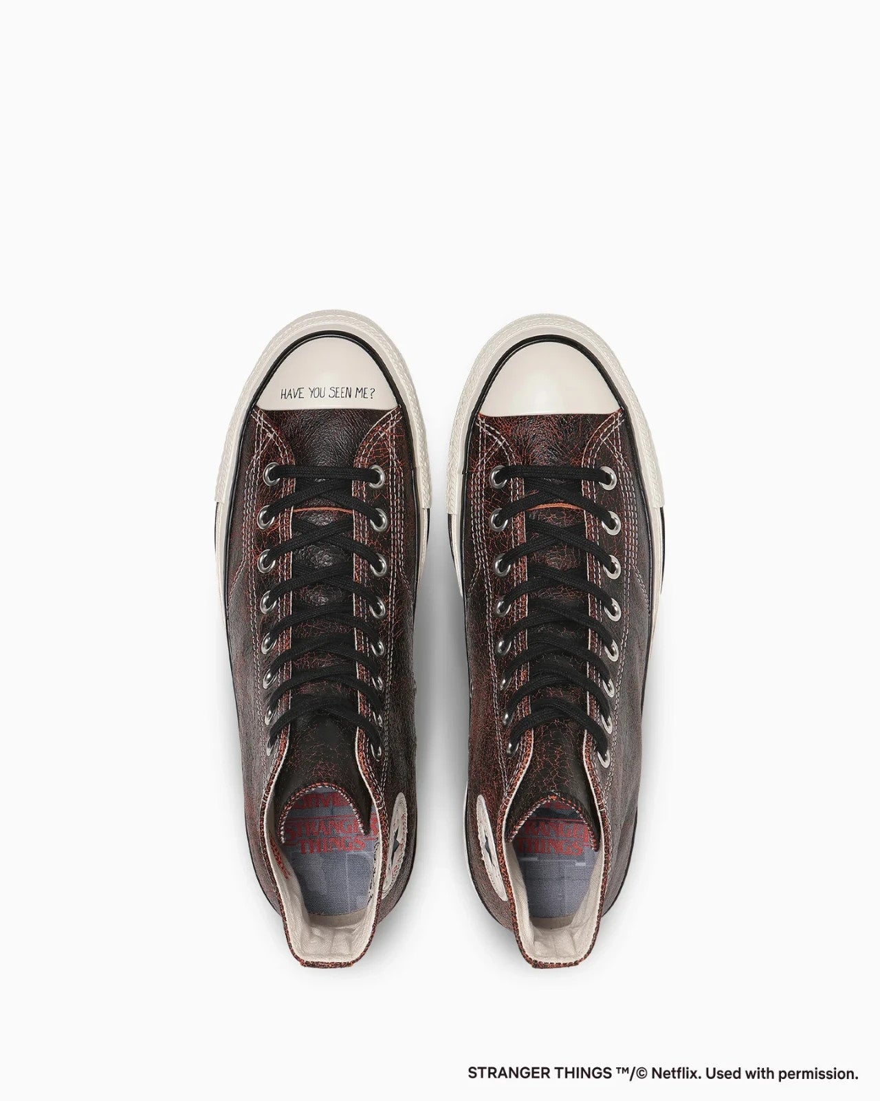 31317080 Stranger Things 5 Converse All Star Aged 87 UD Hi Black Red (Men's)