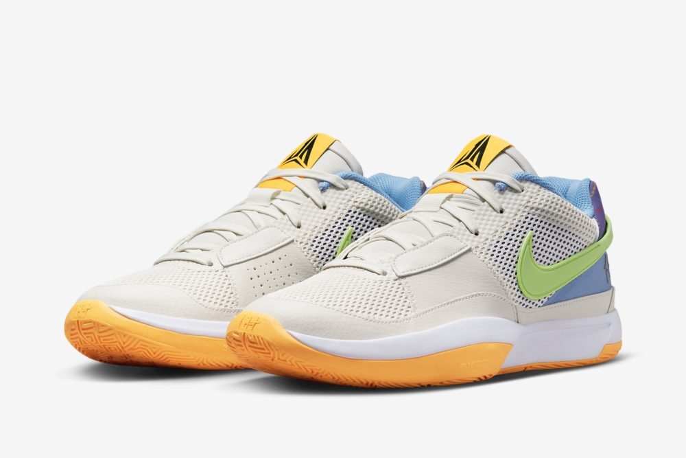 DR8785-001 Nike Ja 1 Hunger Phantom Action Green Grape White Laser Orange Blue