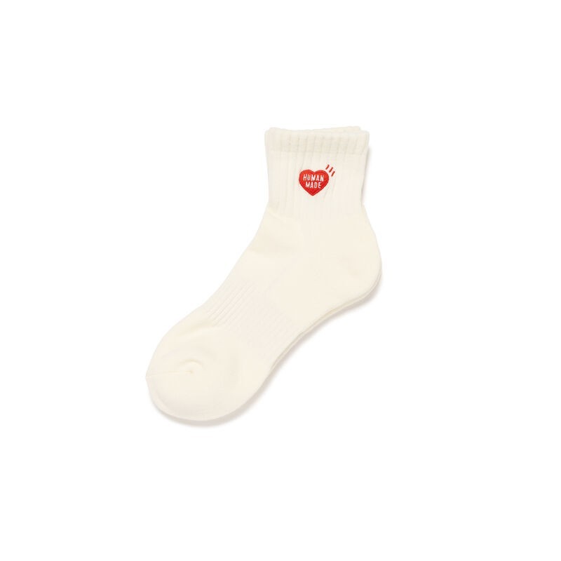HUMAN MADE Pile Short Socks White