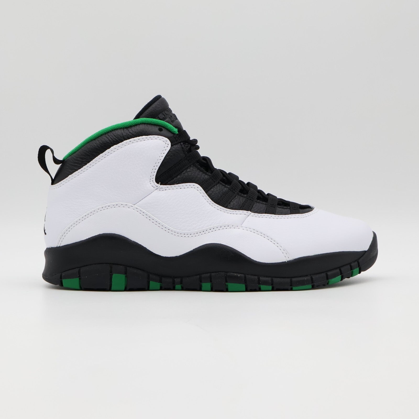 310805-137 Nike Air Jordan 10 Retro Seattle Super Sonics Pine Green White Black