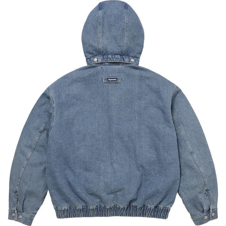 Supreme Hooded Utility Jacket Denim