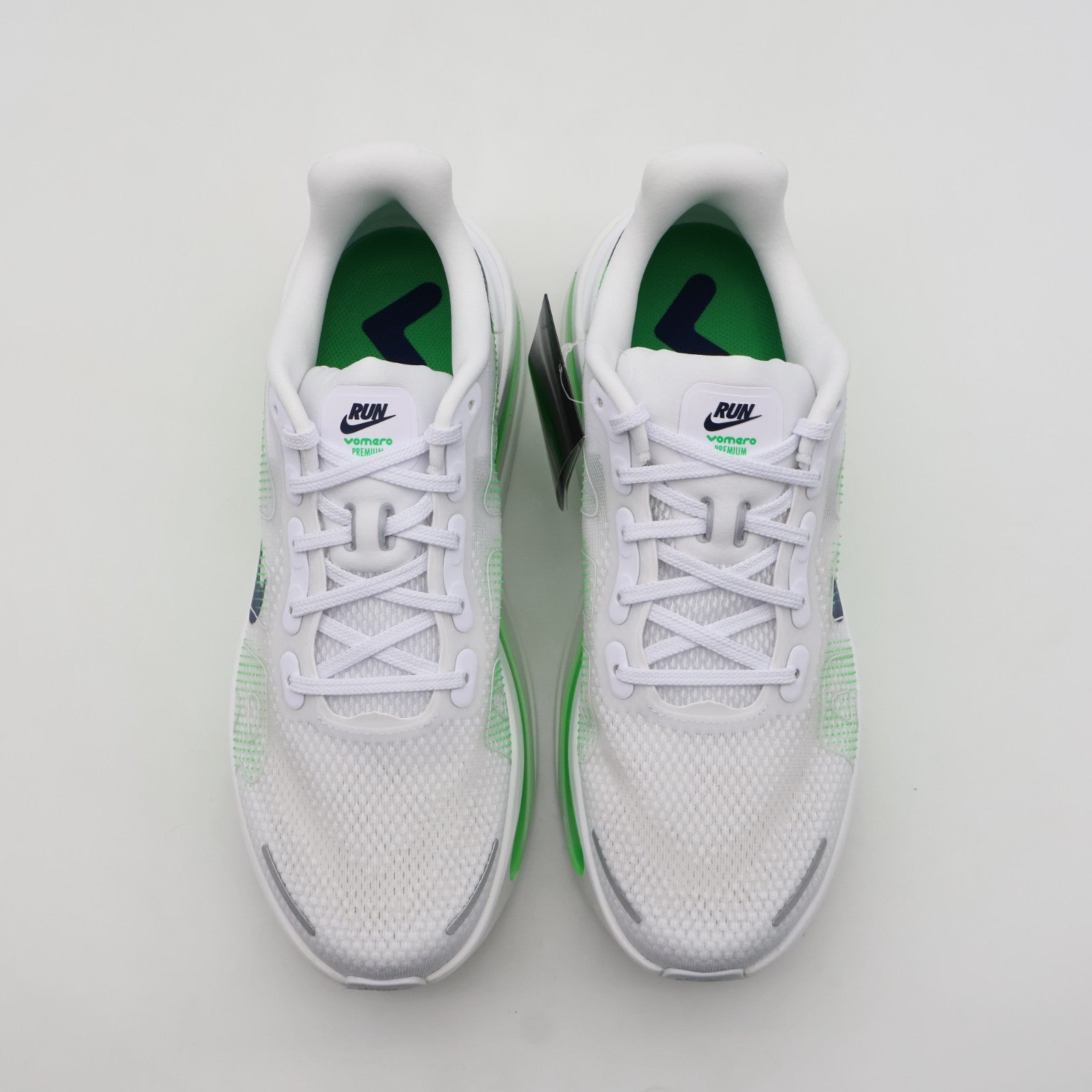 HQ2050-102 Nike Vomero Premium "White/Green Spark" (Men's)