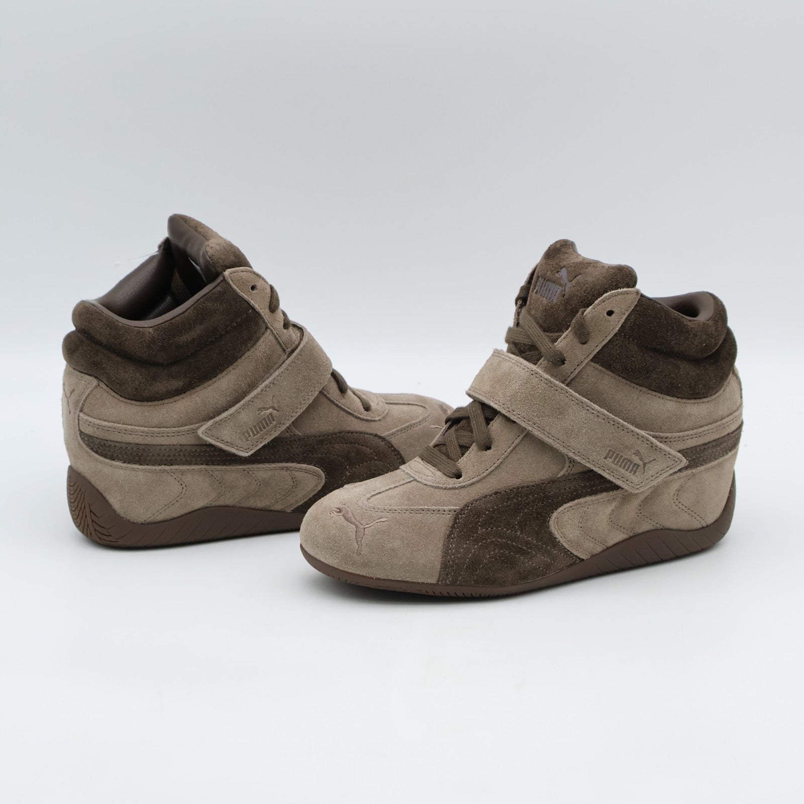 407878-01 Puma Women's Speedcat Wedge Totally Taupe Chocolate (Women's)