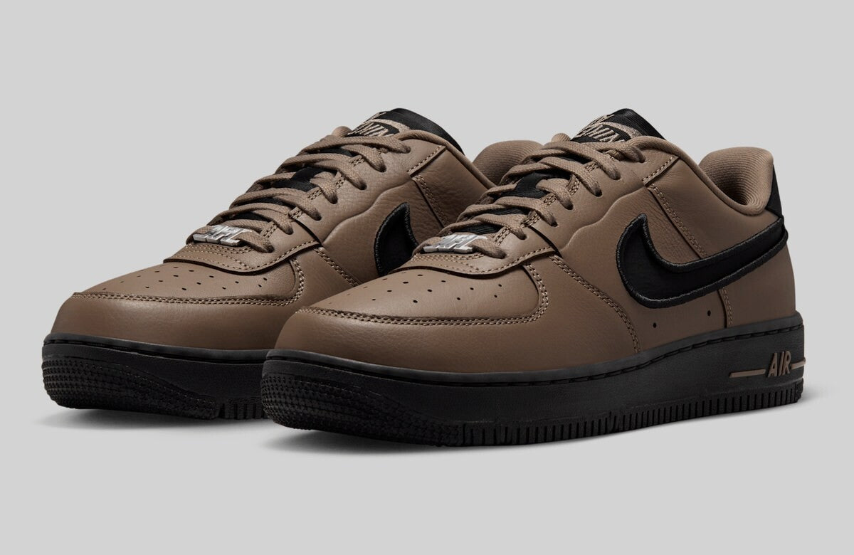 FJ7409-200 Nike Air Force 1 Dance Mink Brown Metallic Silver Black (Women's)