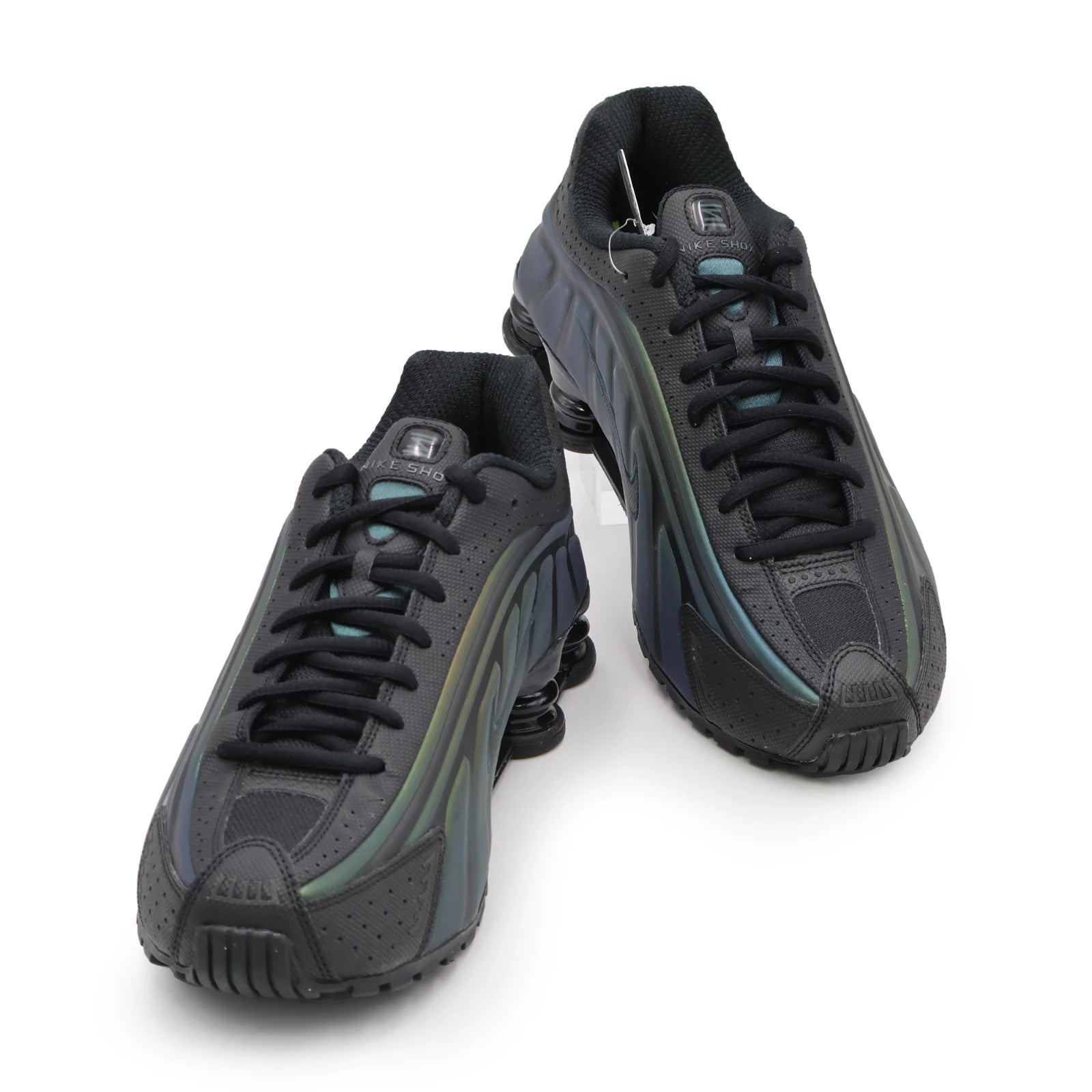 IM6596-001 Nike Shox R4 SE Black Seaweed Light Lemon Twist (Men's)