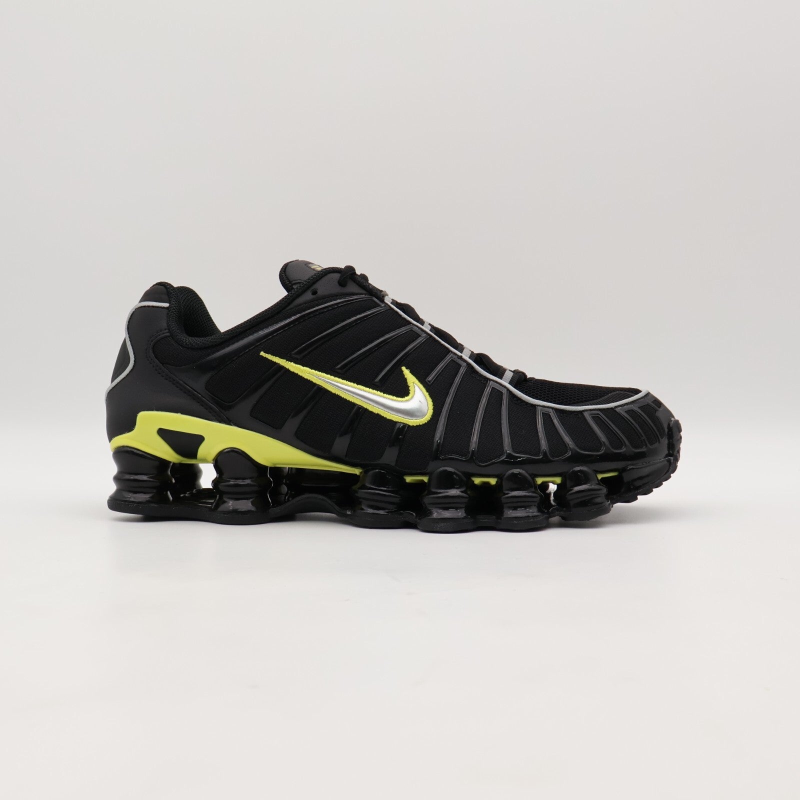 CN0151-002 Nike Shox TL Black Dynamic Yellow Metallic Silver (Men's)