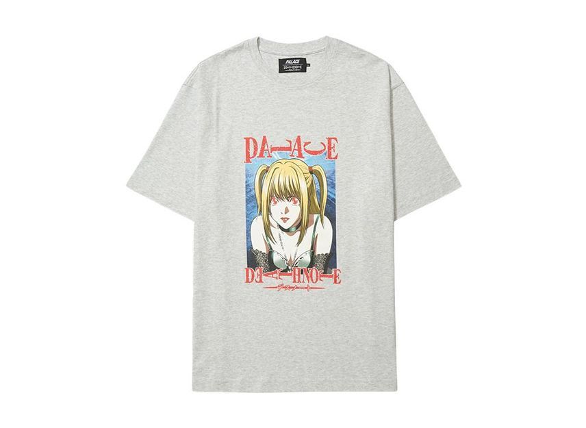 PALACE DEATH NOTE T-Shirt Grey Marl