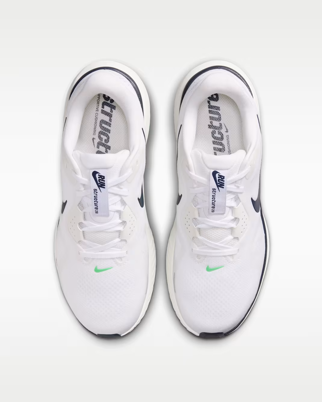 HJ1102-108 Nike Structure 26 "White/Green Spark" (Men's)