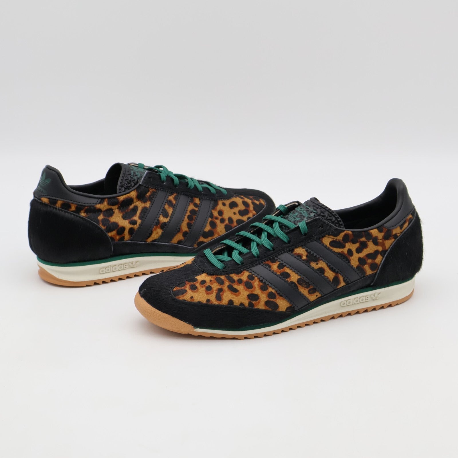 JI0187 adidas Originals SL72 OG Core Black Off White Collegiate Green (Women's)