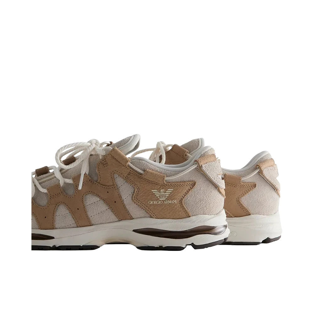 1203B646-200 KITH Ã Giorgio Armani Ã Asics Gel-Mai 0.1 White Onyx/Safari (Men's)