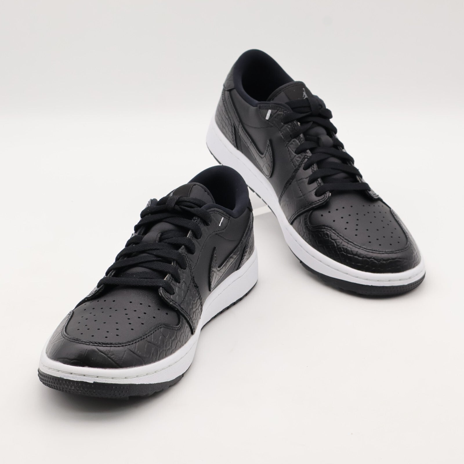 DD9315-003 Nike Air Jordan 1 Low Golf Black Crocodile Skin Iron Grey (Men's)