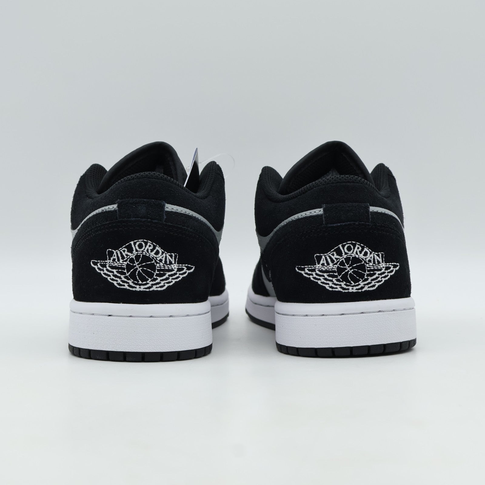 553558-048 Nike Air Jordan 1 Low "Black/Light Smoke Grey/White" (Men's)