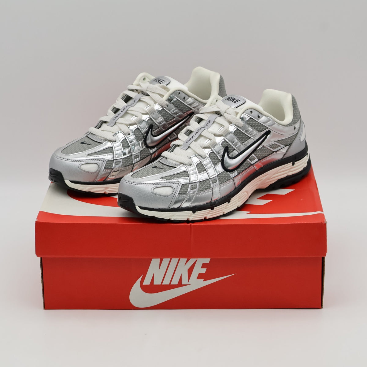 CN0149-001 Nike P-6000 Metallic Silver Sail Black (Men's)