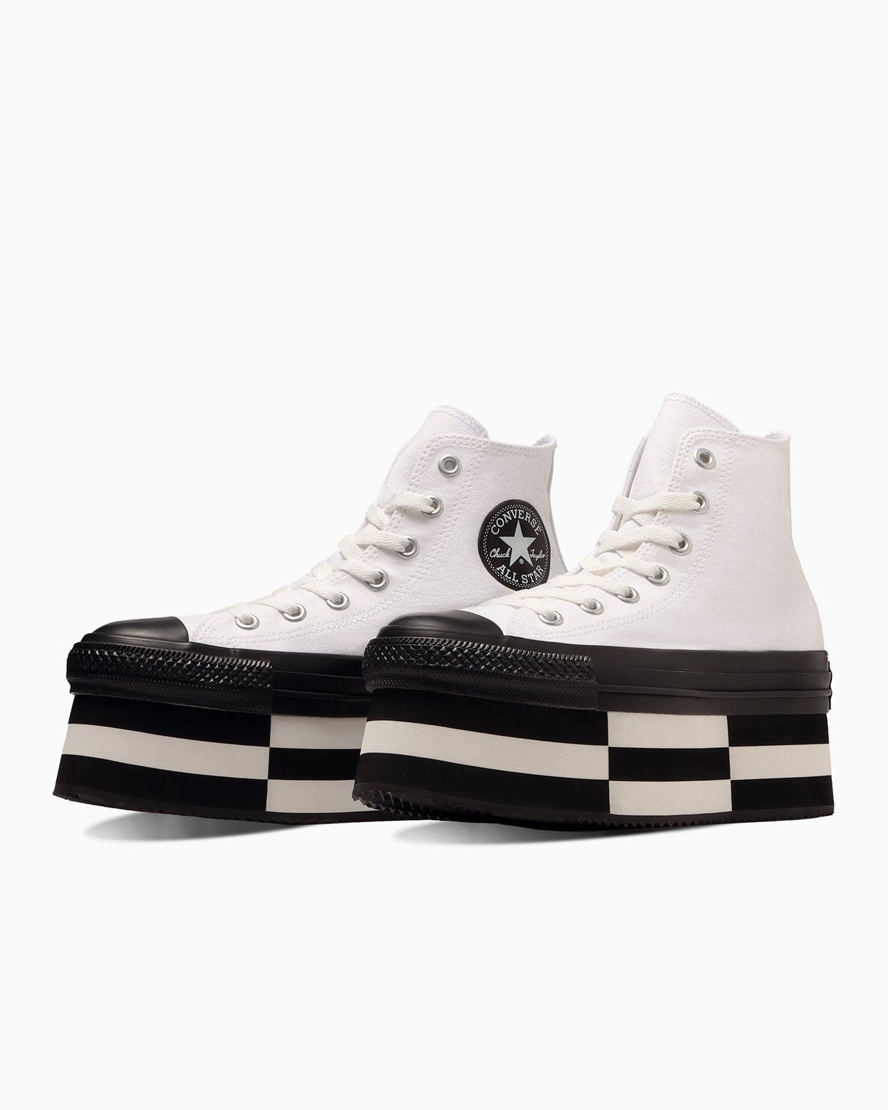 31312750 Converse All Star Chunkyblock Hi White Black (Women's)