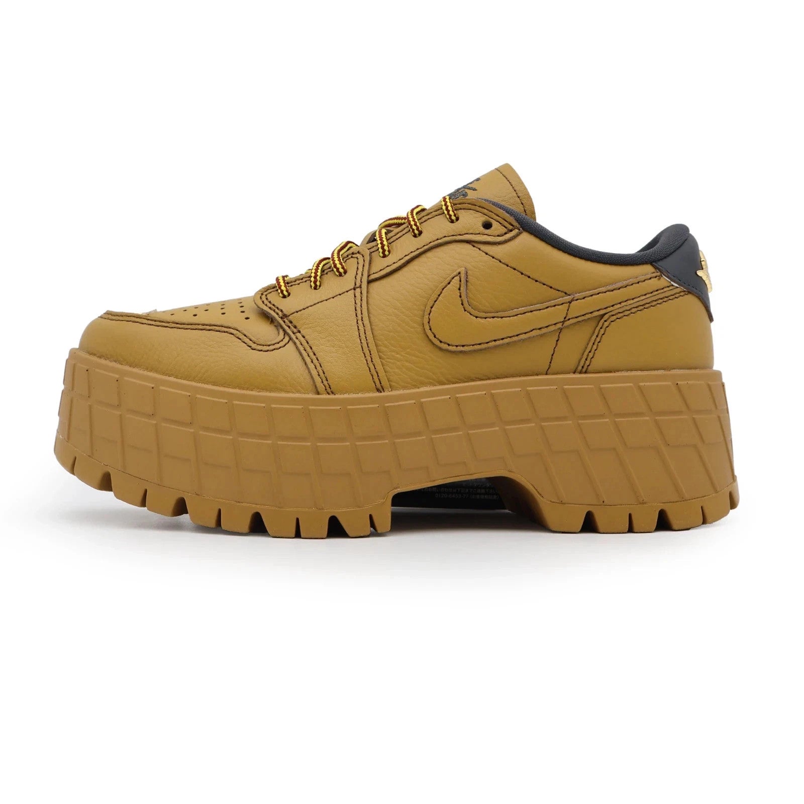 HF3184-700 Nike Air Jordan 1 Brooklyn Low Wheat Team Red Metallic Gold (Women's)