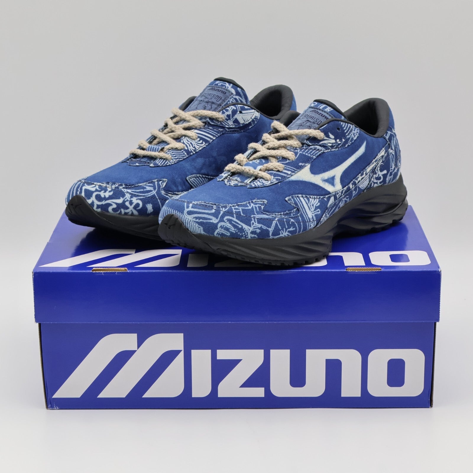 D1GD244101 Buaisou Mizuno Wave Rider Î² Mugen blue White (Men's)