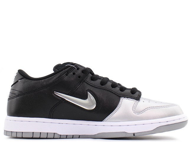 CK3480-001 Supreme Ã Nike Dunk Low "Metallic Silver/Black" (Men's)