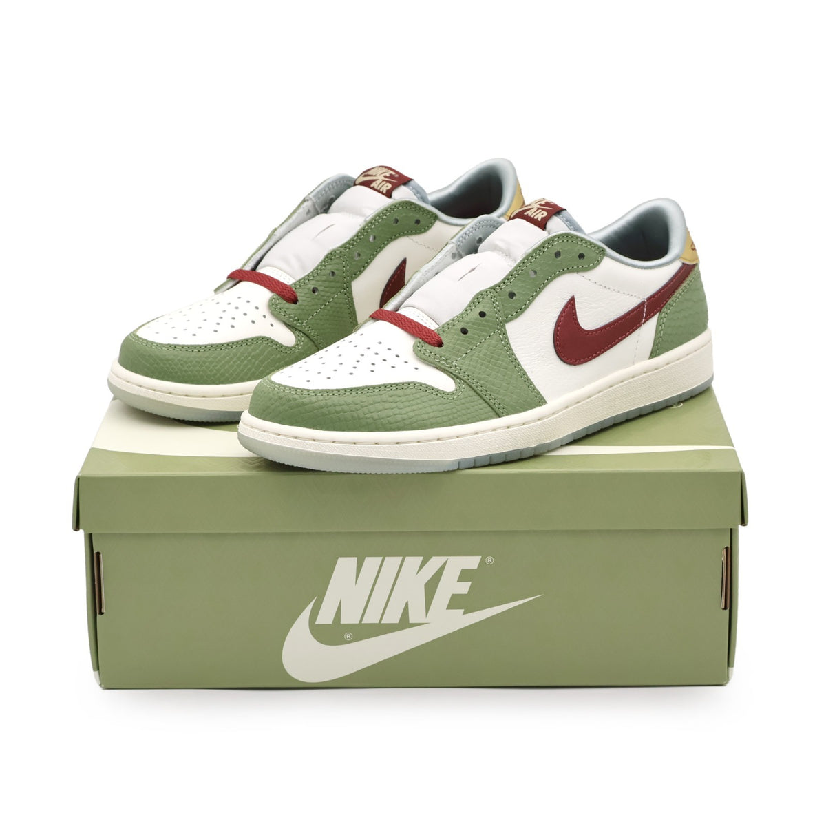 FN3727-100 Nike Air Jordan 1 Low OG Chinese New Year of the Dragon Red (Men's)