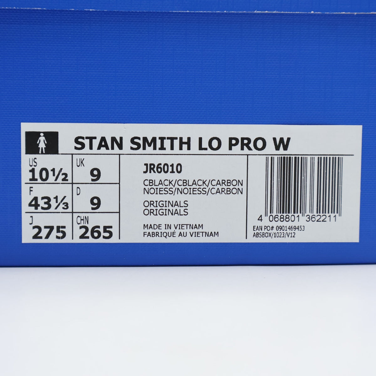 JR6010 adidas Originals Stan Smith Lo Pro Core Black Carbon (Women's)