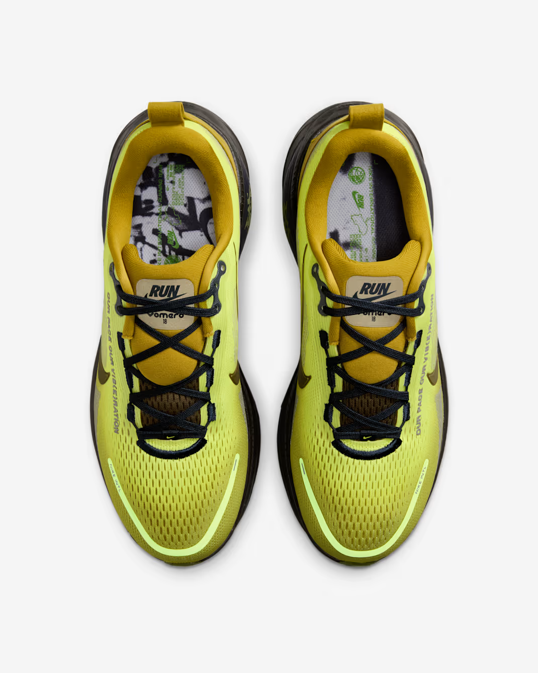 IQ3413-704 Nike Vomero 18 SE Sonic Yellow Peat Moss Dark Obsidian Dark (Women's)