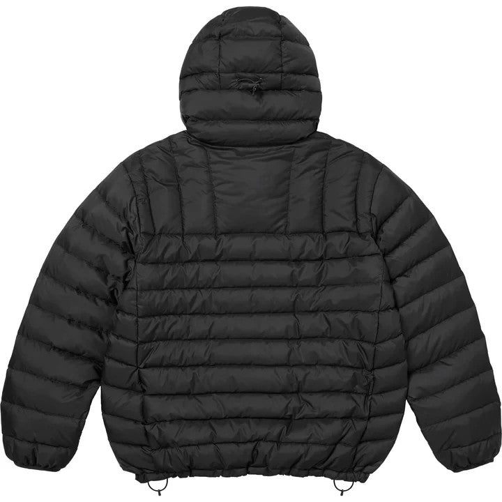 Supreme Micro Down Half Zip Hooded Pullover Black