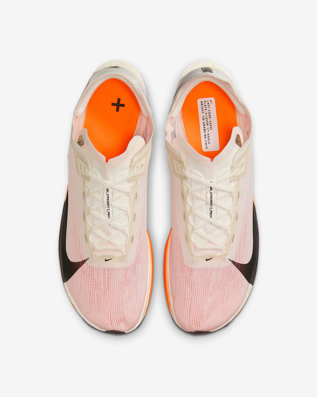 HF6417-100 Nike Streakfly 2 Sail Total Orange White Black (Men's)