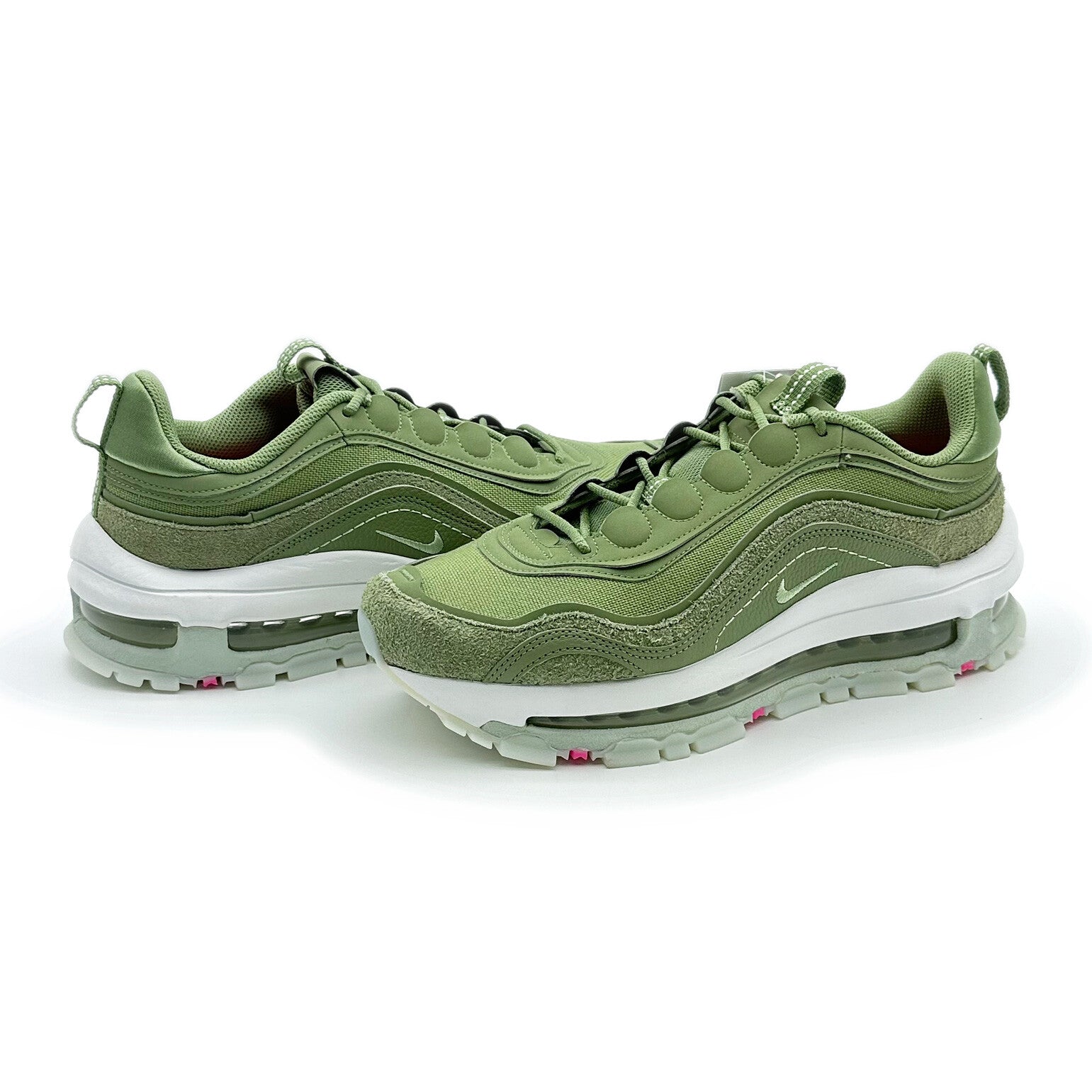 FB4496-300 Nike Air Max 97 Futura Olive White Pink (Women's)