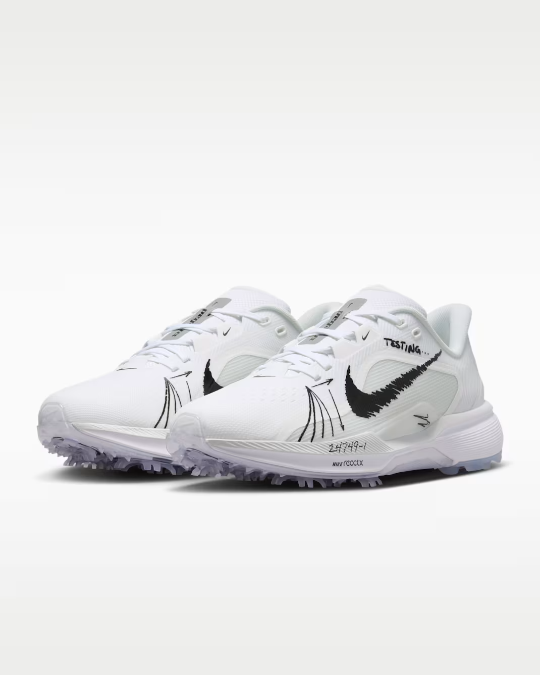 IR3240-100 Nike Pegasus 1 Golf White Black (Men's)