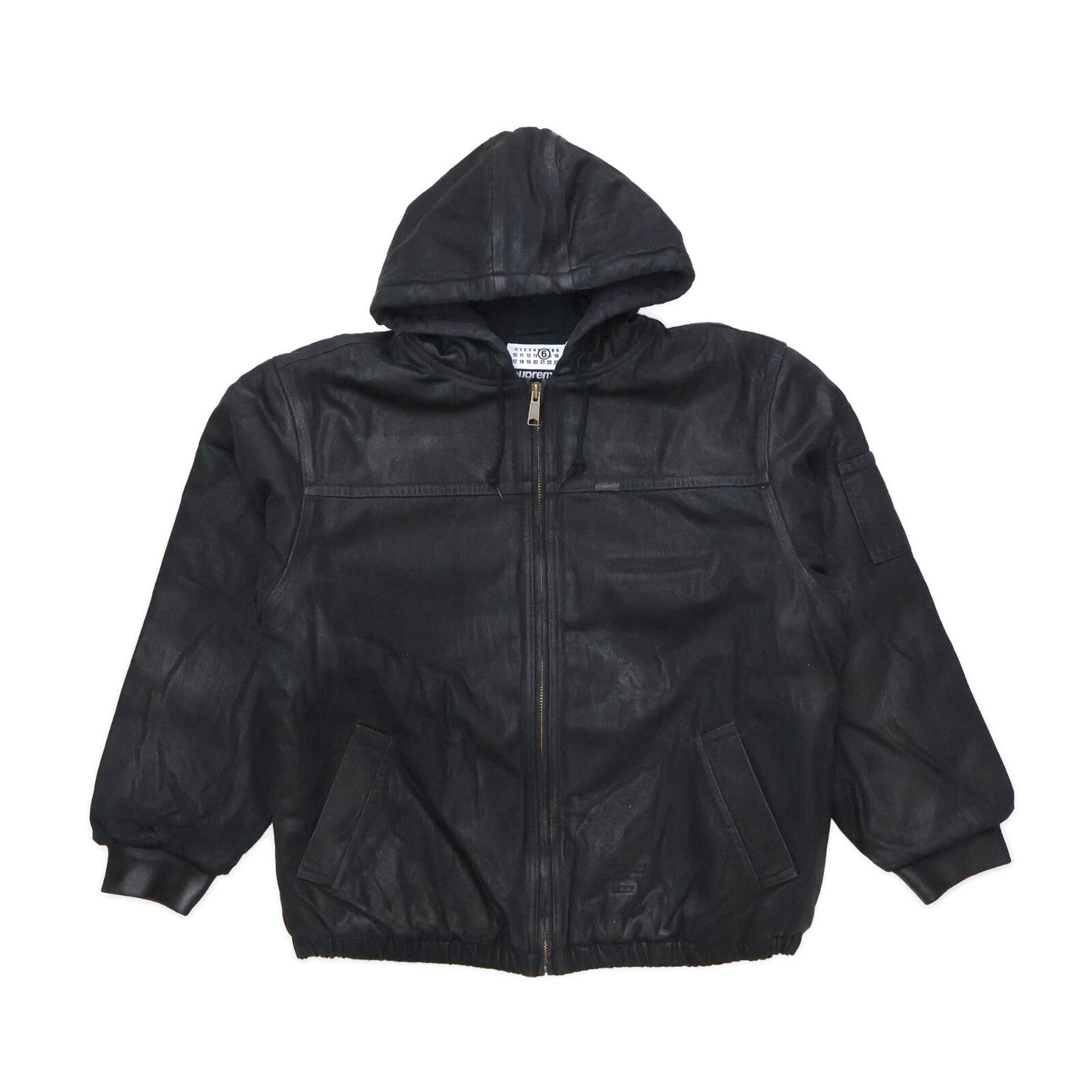 Supreme x MM6 Maison Margiela Foil Hooded Work Jacket Black