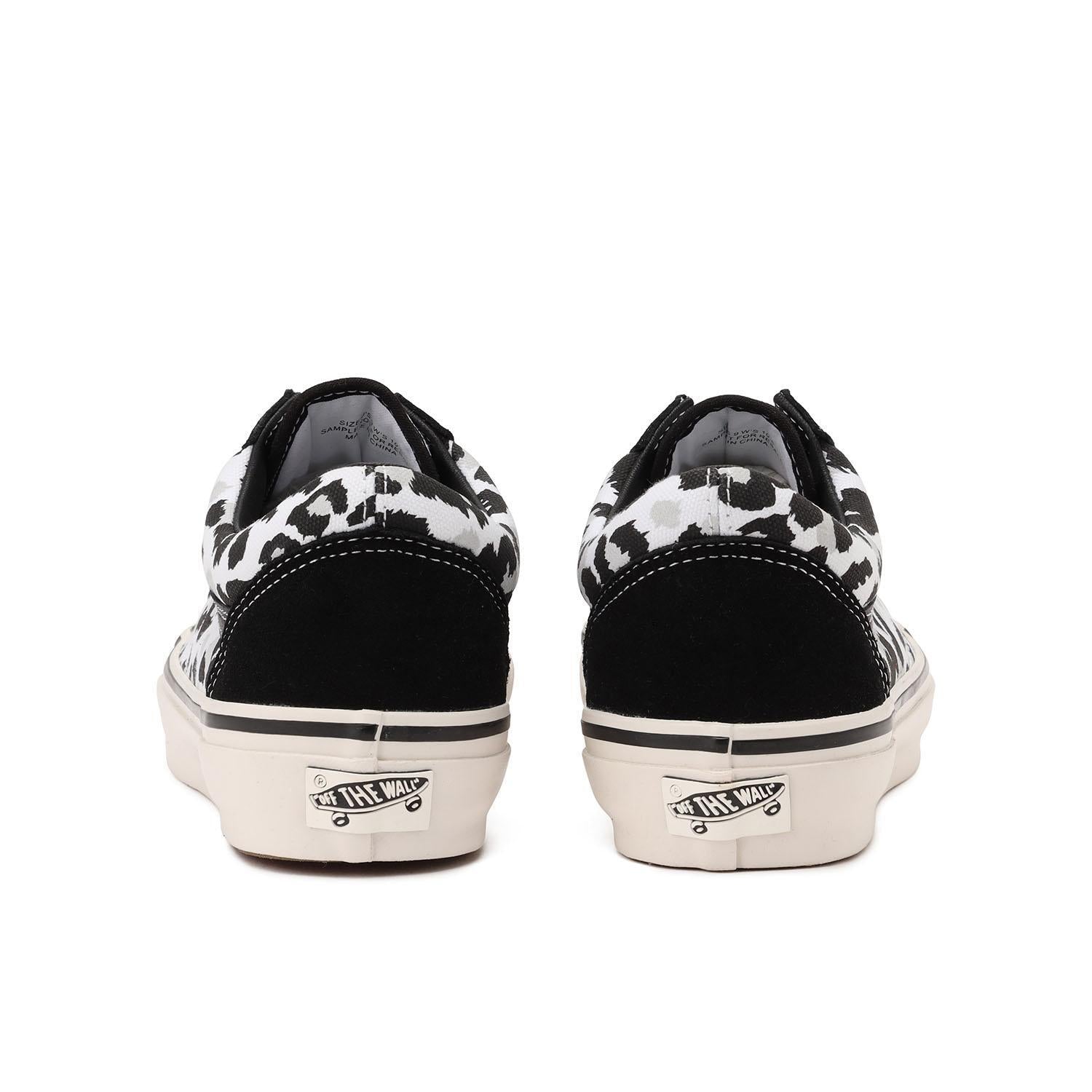 VN000D56BA2 Vans Premium Old Skool Leopard Black White (Men's)