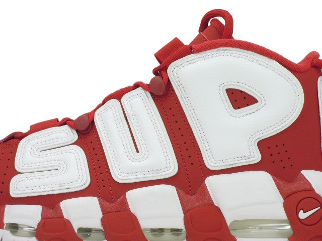 902290-600 Supreme Ã Nike Air More Uptempo "White/Red" (Men's)
