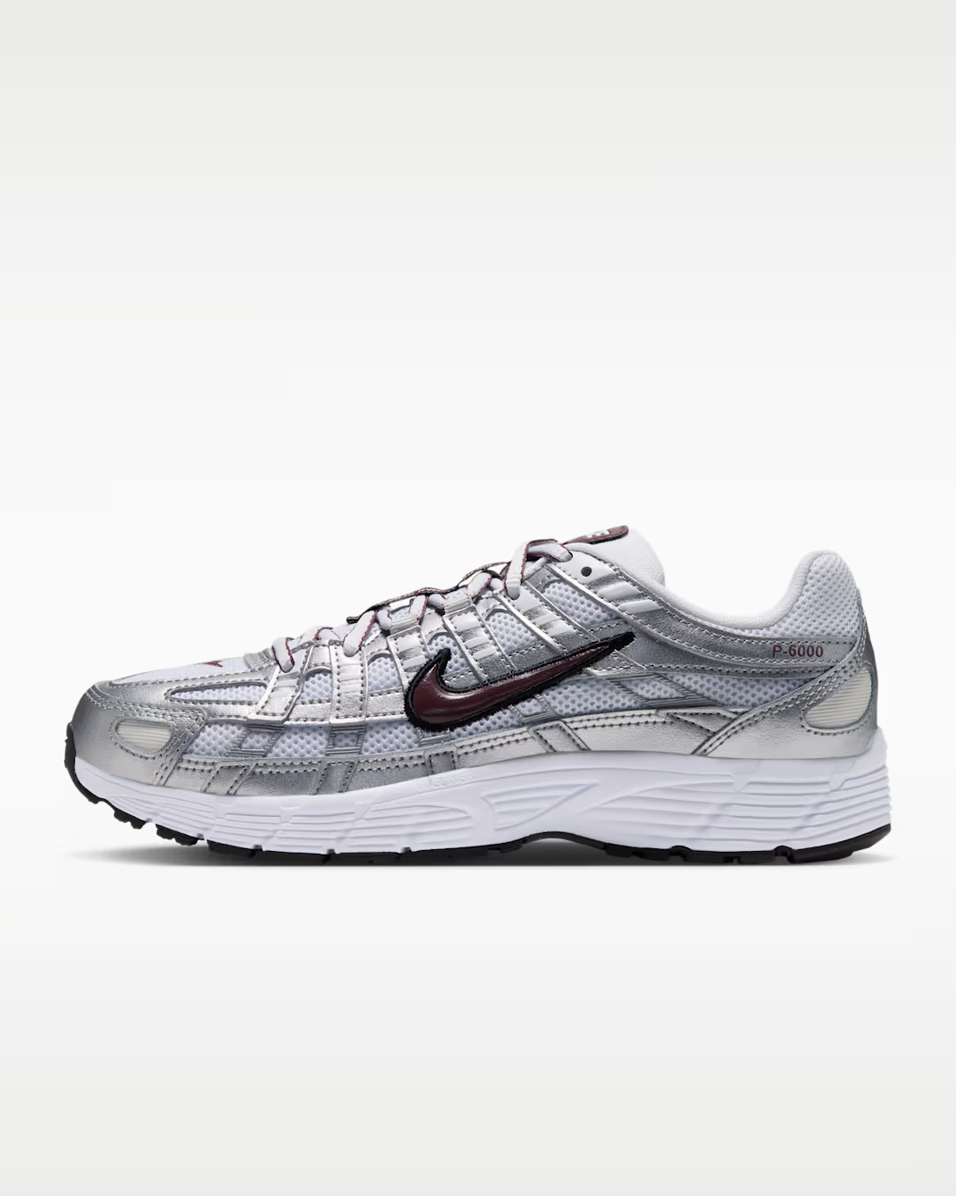 BV1021-112 Nike P-6000 "White/Metallic Silver" (Women's)