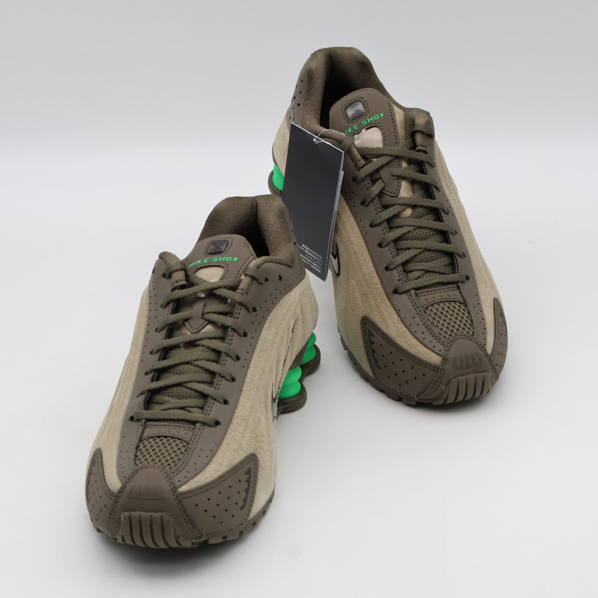 HQ7739-200 Nike  Shox R4 Olive Khaki (Women's)