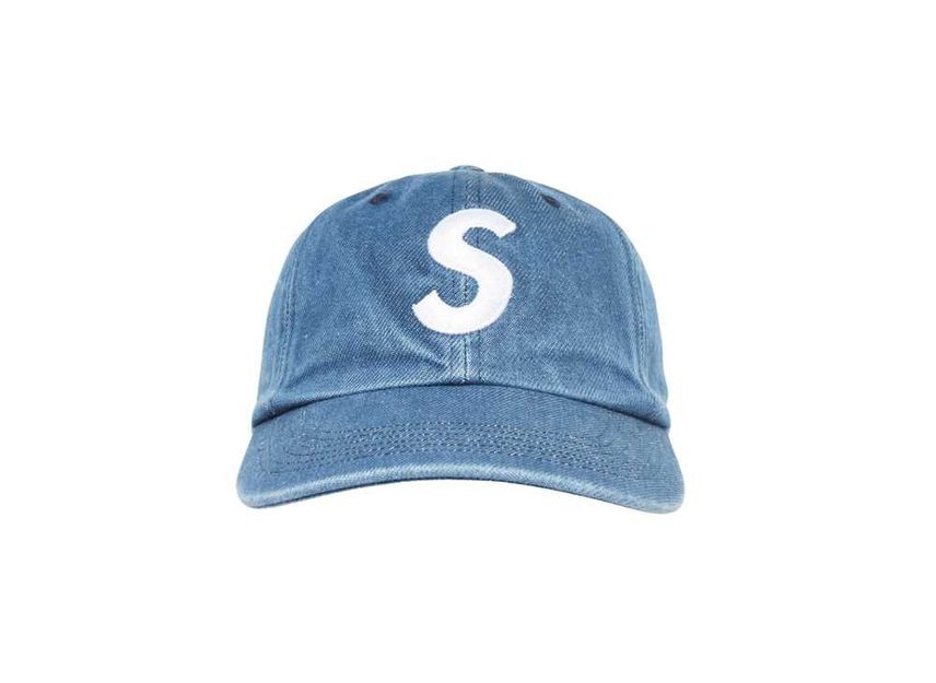 Supreme Pigment S Logo 6-Panel Denim