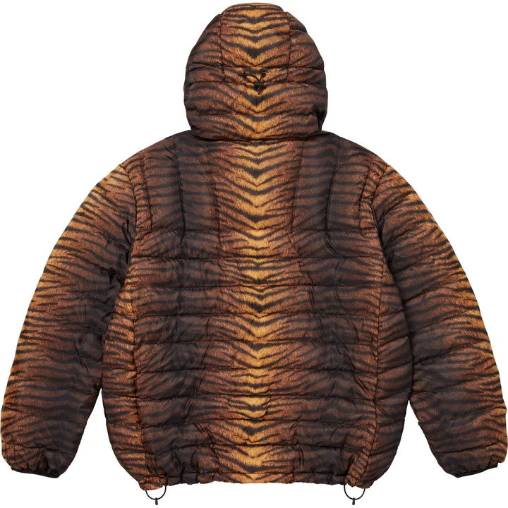 Supreme Micro Down Half Zip Hooded Pullover Tiger
