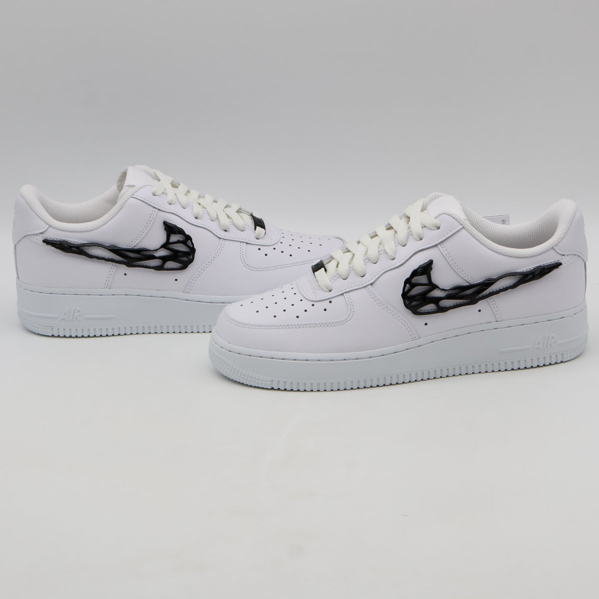 IF1686-101 Nike Air Force 1 Low '07 LX Metal Swoosh White Black (Women's)