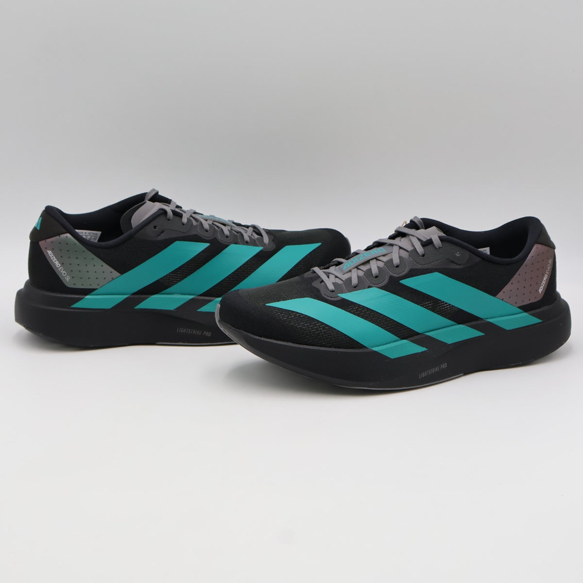 JS4488 adidas Adizero Evo SL Core Black Pure Teal Grey Four (Men's)