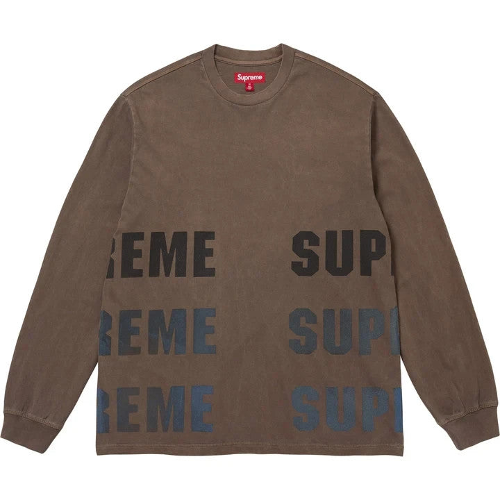 Supreme Reflective L/S Top Brown