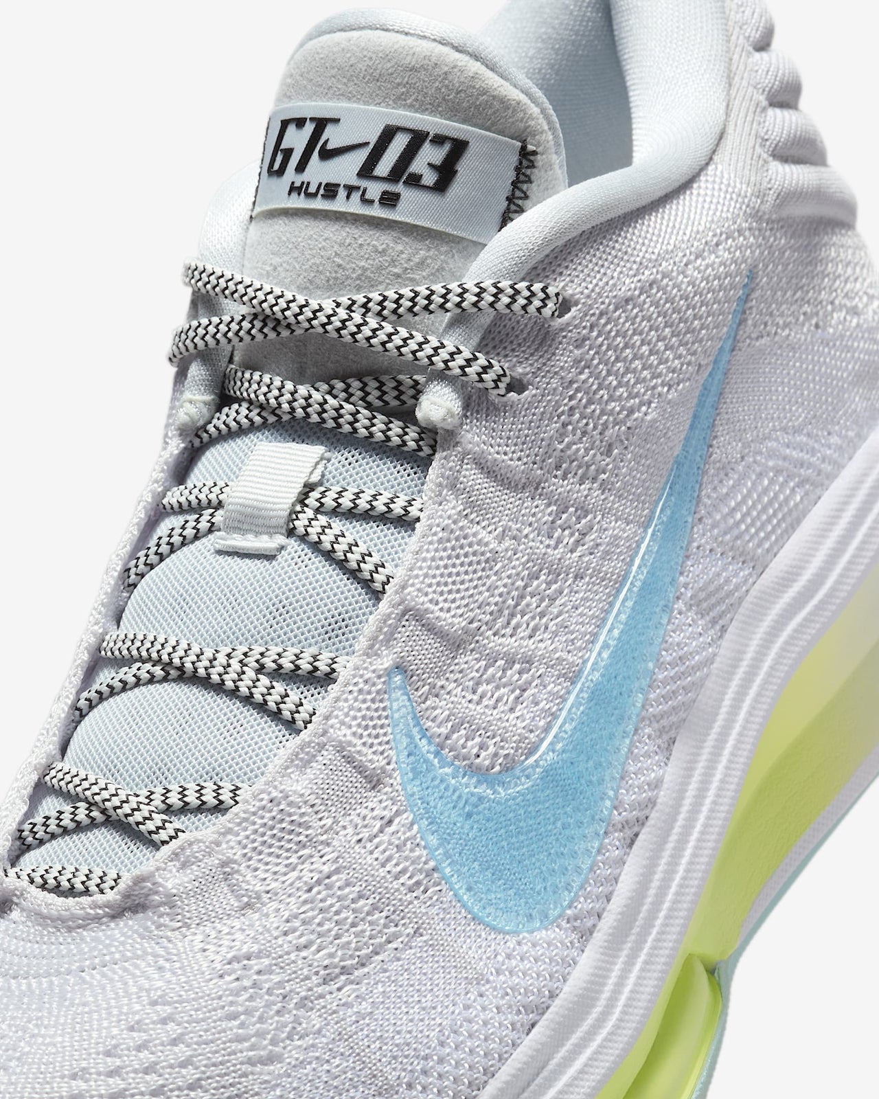 FV5952-004 Nike GT Hustle 3 Pure Platinum White Light Lemon Twist Glacier (Men's