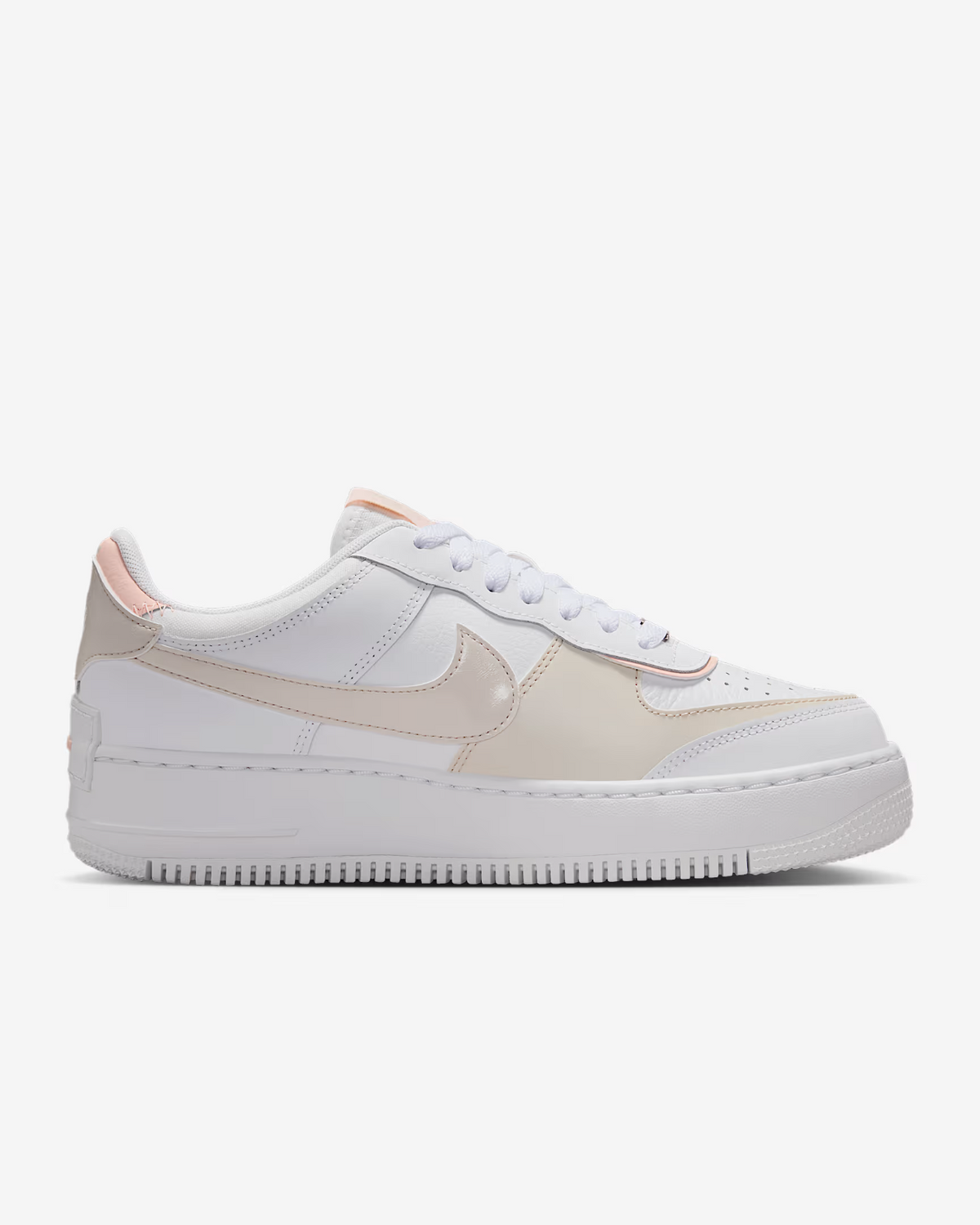 CI0919-121 Nike Air Force 1 Shadow White Light Orewood Brown White Wash (Women's