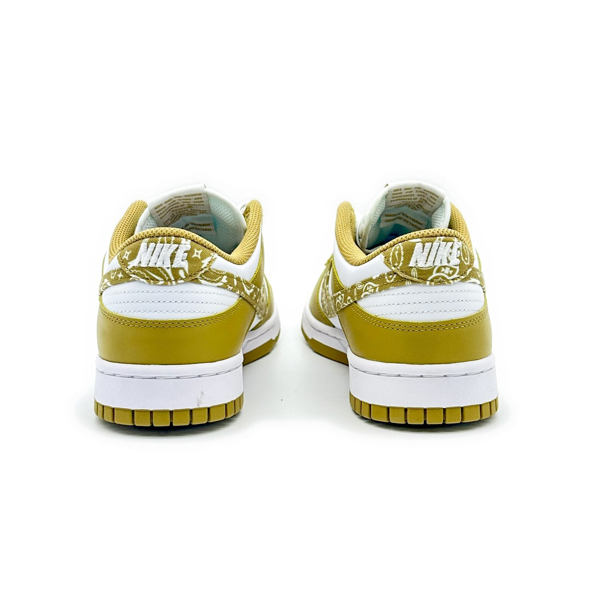 DH4401-104 Nike Dunk Low ESS Barley Paisley White Khaki Brown Beige (Women's)