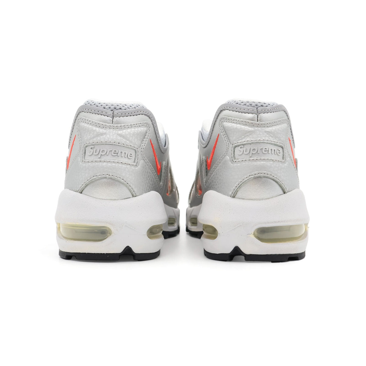 CV7652-001 Nike Air Max 96 Supreme Metallic Silver Bullet Speed Red (Men's)