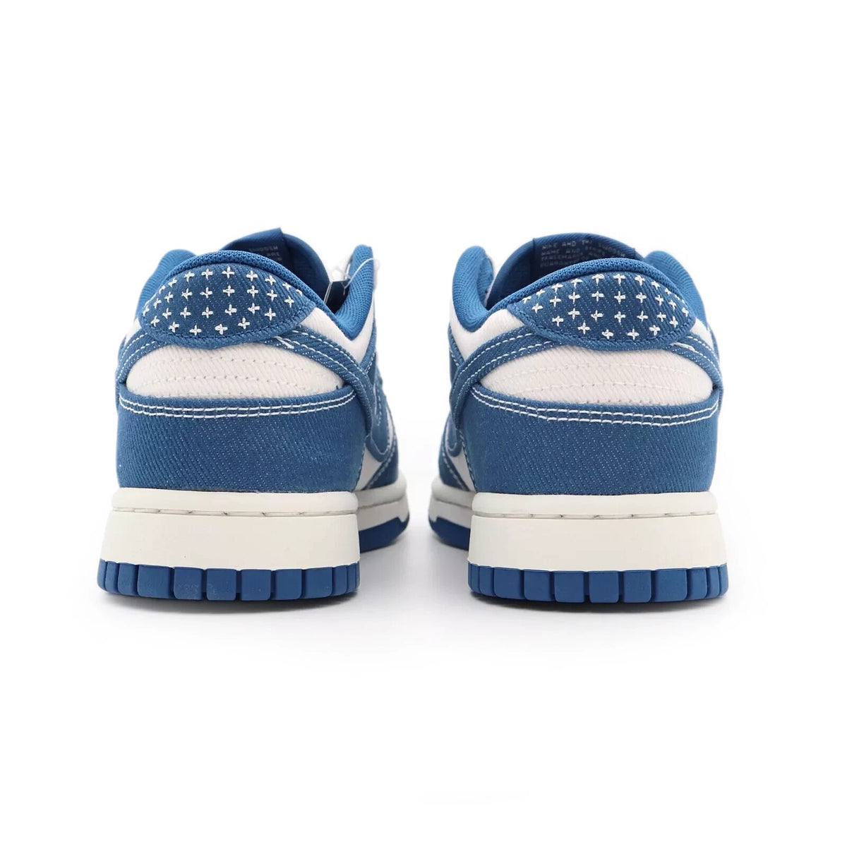 DV0834-101 Nike Dunk Low Summit White Industrial Blue Denim Sashiko (Men's)