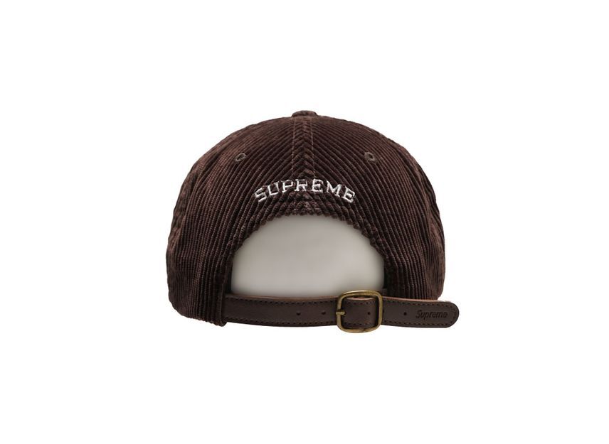 Supreme Corduroy S Logo 6-Panel Dark Brown