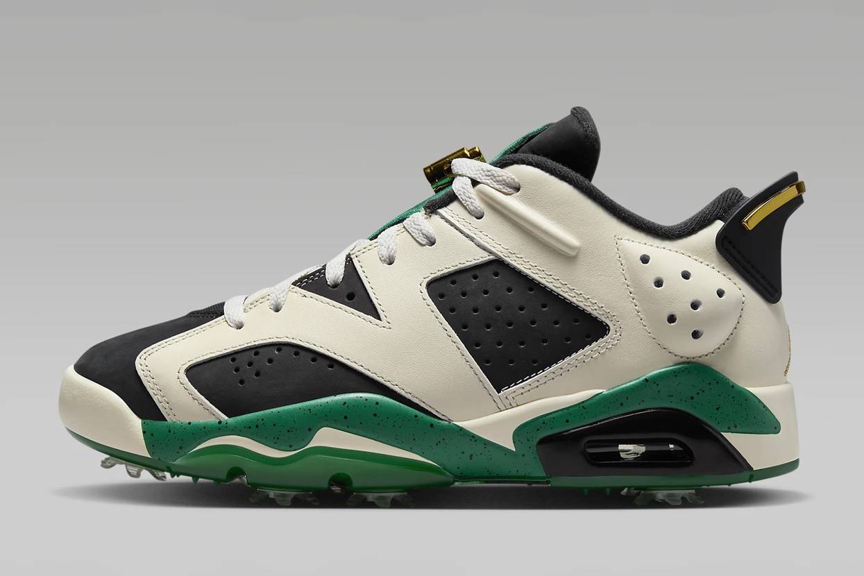 FJ0848-100 Eastside Golf Nike Air Jordan 6 Low Golf White Malachite 1961 (Men's)